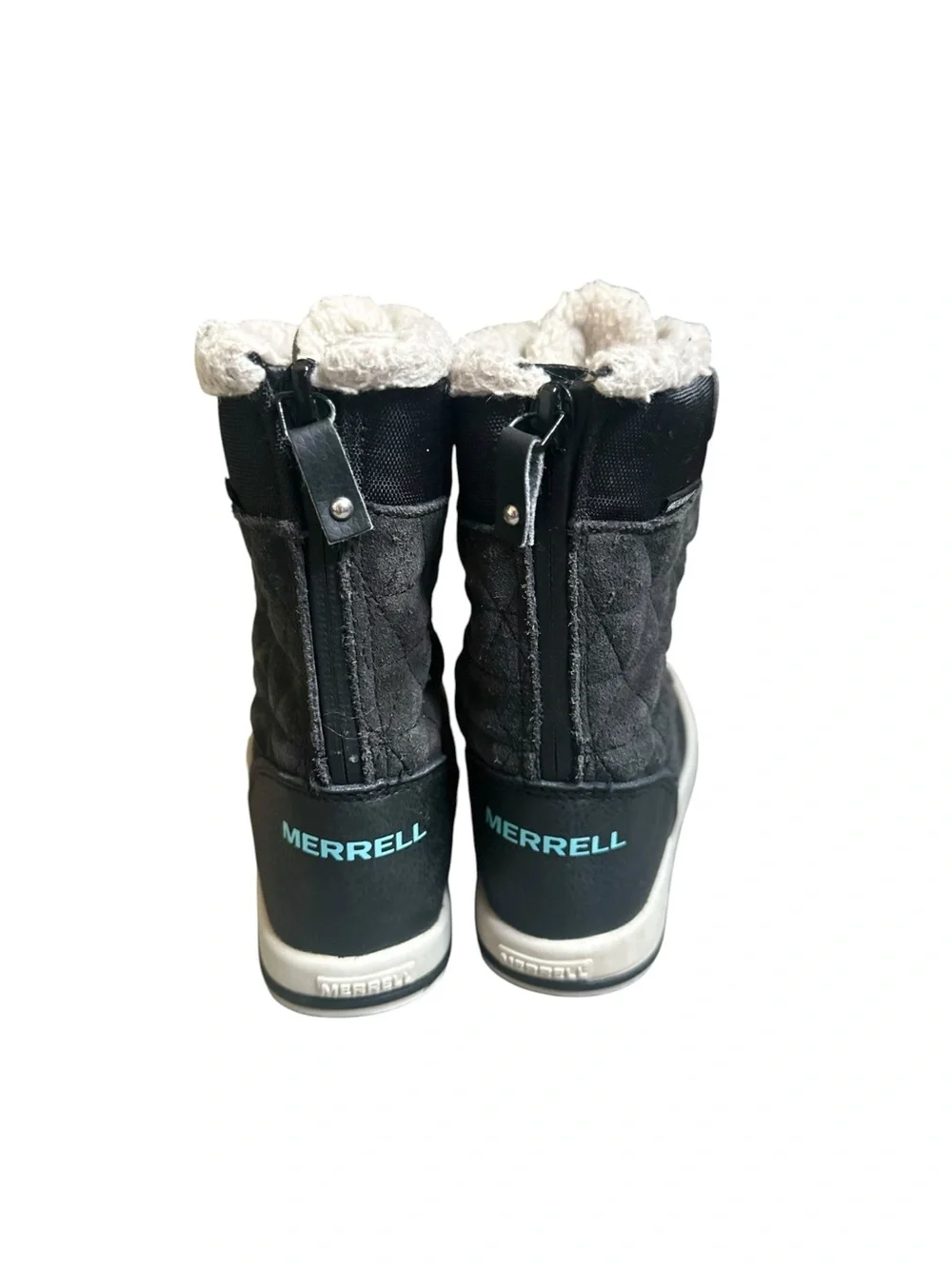 Merrell Kids' Heidi Waterproof Boots Black Quilted Toddler Size 11